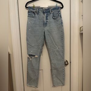 Abercrombie & Fitch The Skinny High Rise Jeans; Size 28 Curve Love